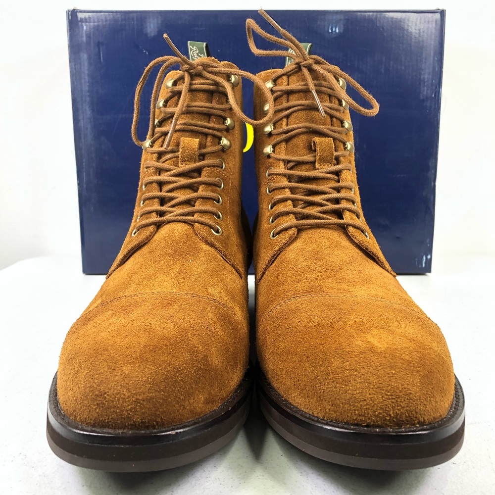 Polo Ralph Lauren Bryson Boots Snuff Suede Cap Toe - Picture 4 of 8
